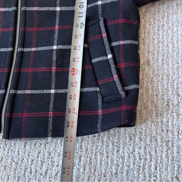 Abercrombie & Fitch NWOT Plaid Zip Up Wool Blend Jacket - Picture 8 of 11